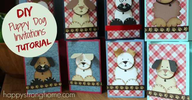 DIY Puppy Dog Birthday Invitation Tutorial