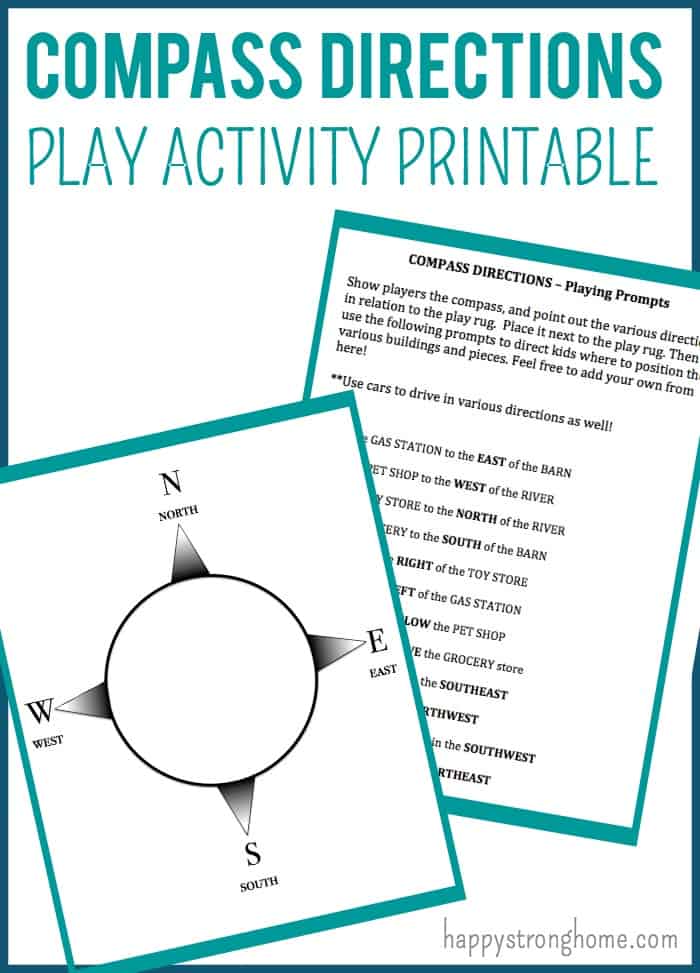 Compass Direction Play Activity Free Printable Happy Strong Home