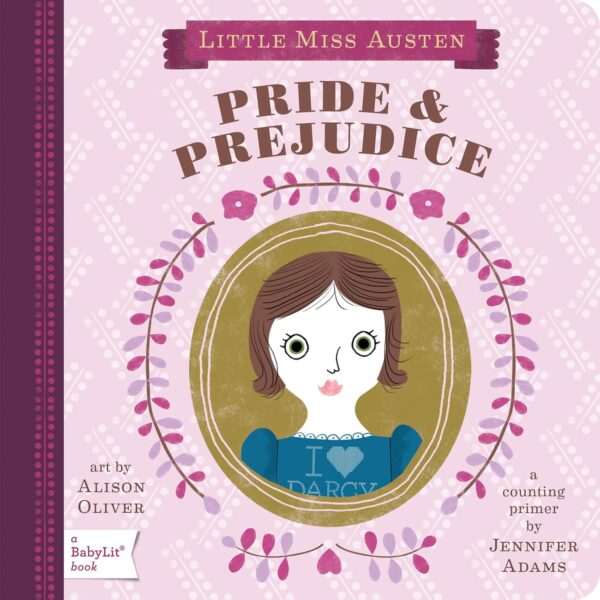 Front cover of baby board book Pride and Prejudice