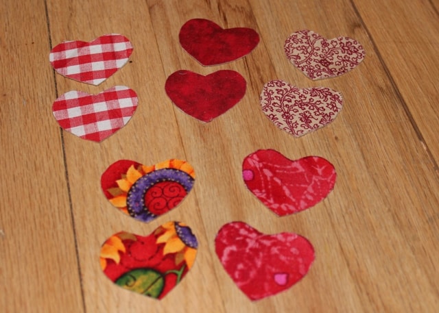 Fabric Heart Matching Game