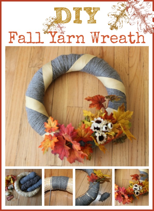 Easy Yarn Wrapped Wreath