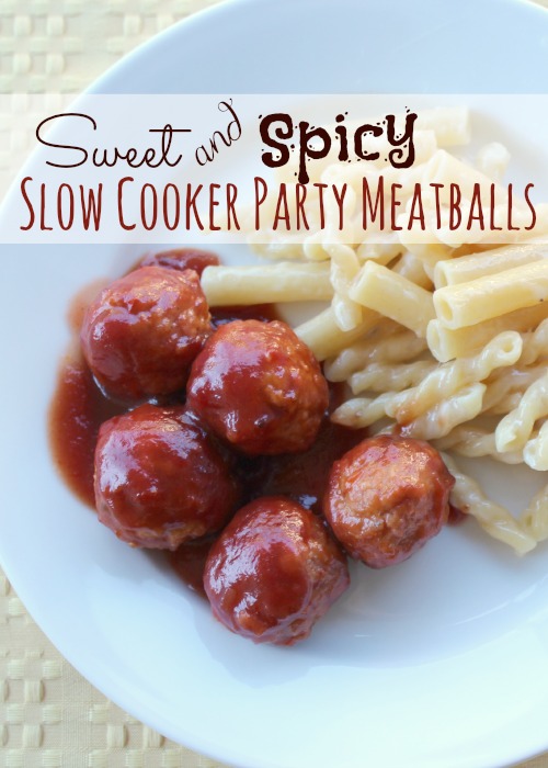 sweet and spicy slow cooker meatballs