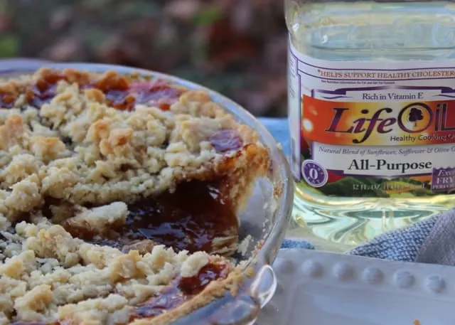 Pie in glass pie dish