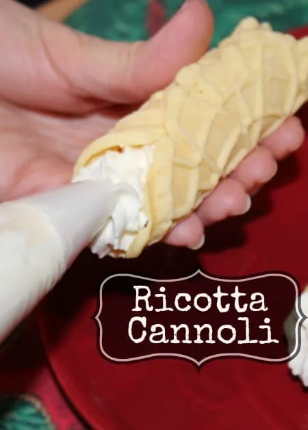 pizelle ricotta cannoli 