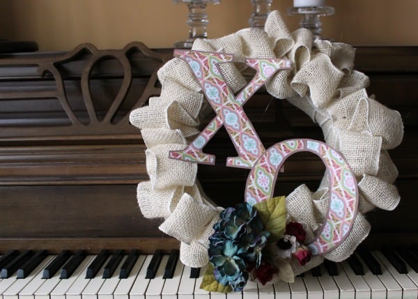 DIY Valentines Ribbon Wreath (in burlap!) - Happy Strong Home