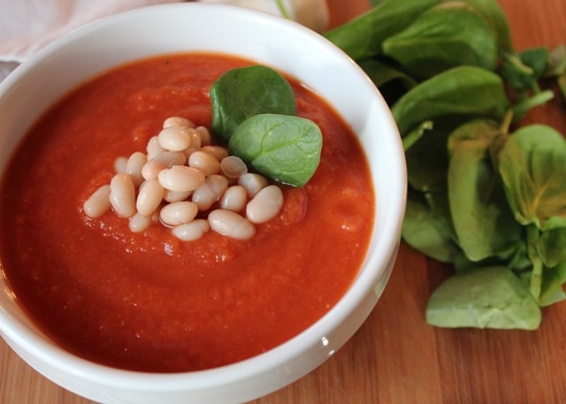 tomato spinach soup recipe