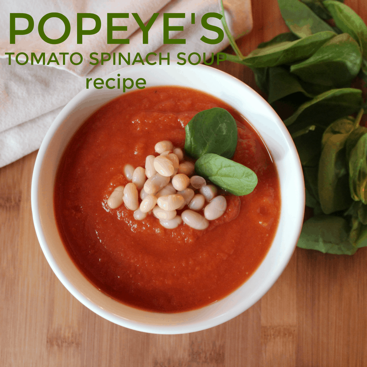 tomato spinach soup recipe