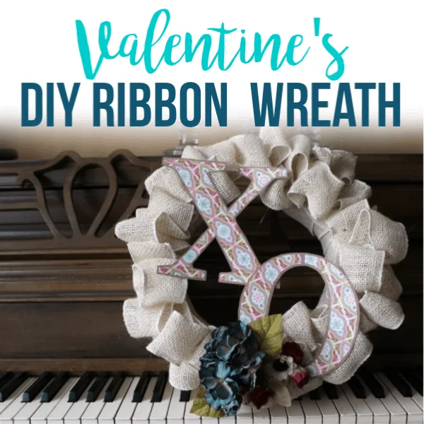 valentines ribbon wreath