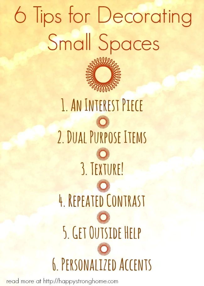 Tips for Small Spaces Pin