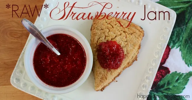 raw strawberry jam