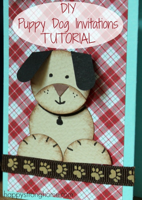 DIY Puppy Dog Invitations Tutorial