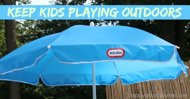 Keeping Kids Outdoors in Summer Picnic Table