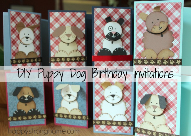 DIY Puppy Dog Birthday Invitation Tutorial