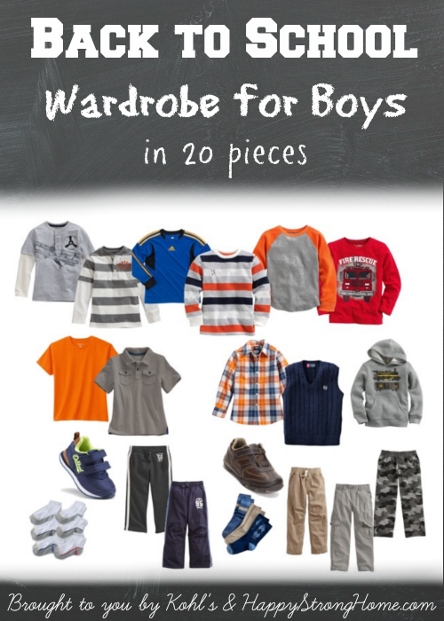 back to school wardrobe for boys