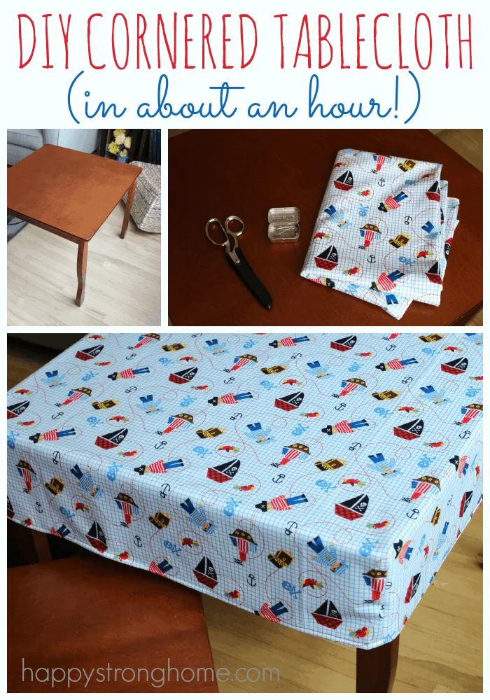 DIY Cornered Tablecloth Tutorial