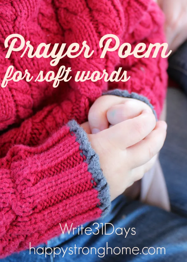 Prayer Poem write31days