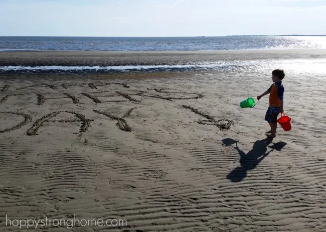 first boy on the beach fathers day