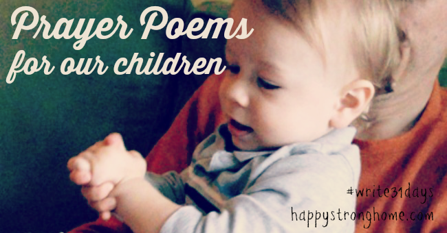 prayer poems for children write31days
