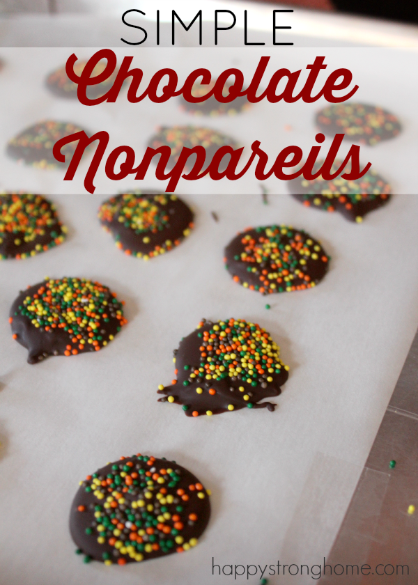 Easy DIY Chocolate NonPareils Recipe - Happy Strong Home