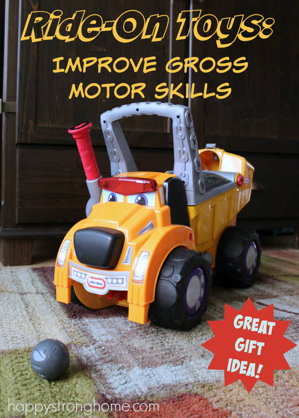 improve gross motor skills with ride on toys