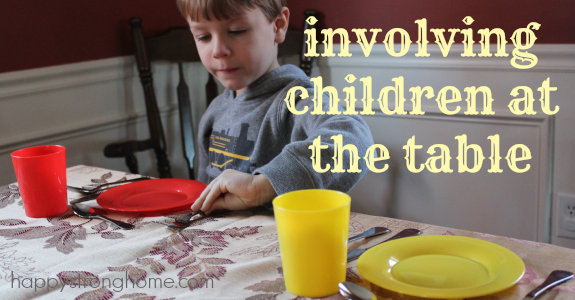 involving children at the table