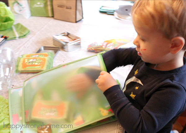 Kids packing Kindness Kits