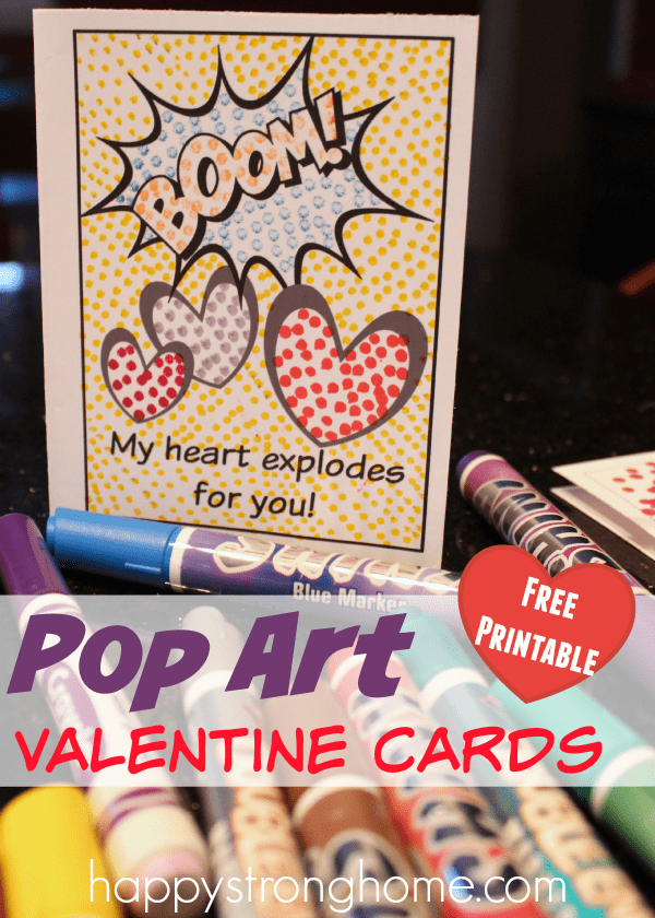 Valentine Pop Art Card