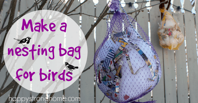 nesting bag for birds
