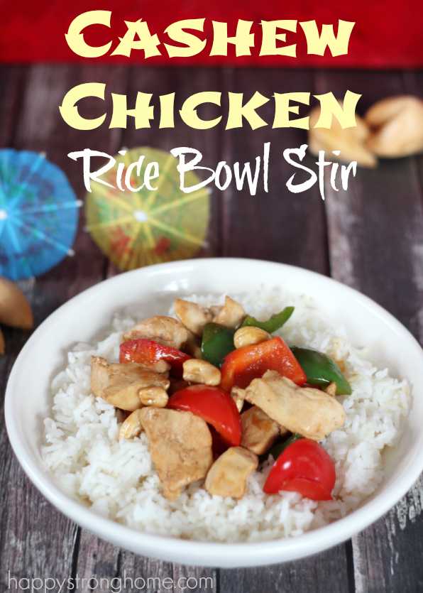 Cashew Chicken Rice Bowl Stir