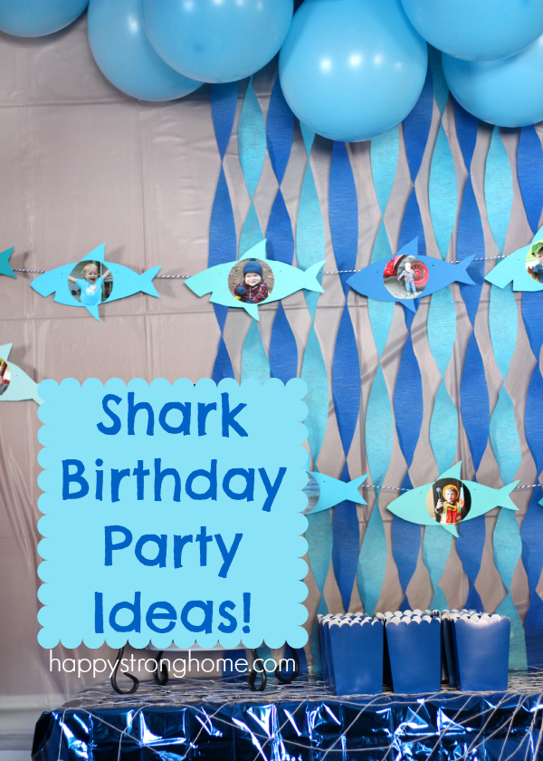 Shark Birthday Party Ideas Vert