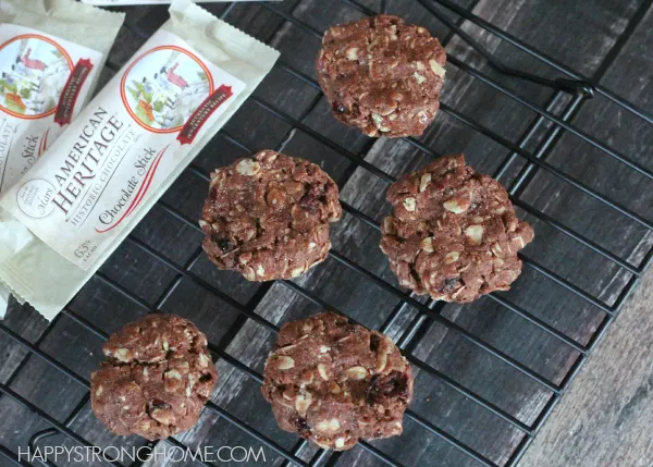 Chocolate Cherry Granola Cookies