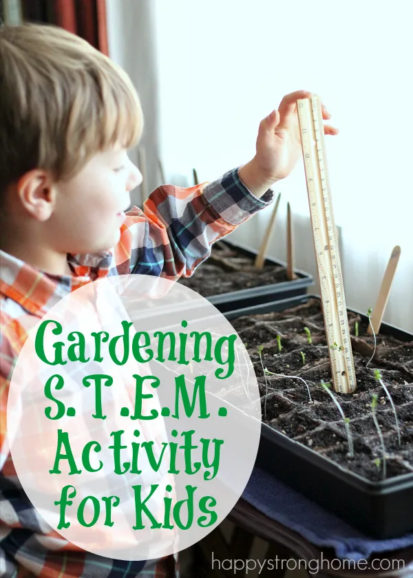 Gardening STEM Activity for kids