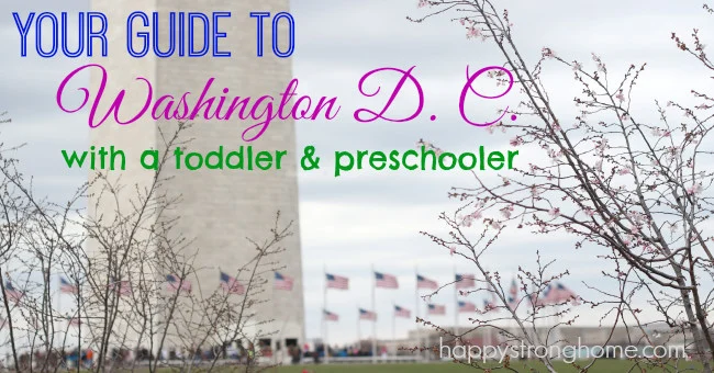 travel washington DC with preschooler