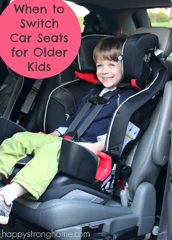 switch car seats for older kids