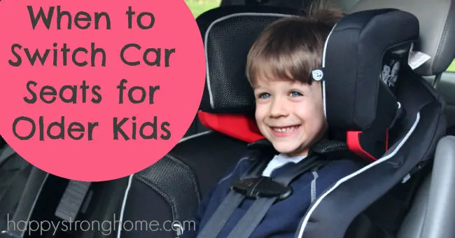 switch car seats for older kids