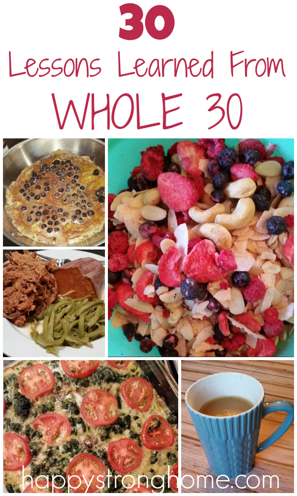 Learned from Whole 30