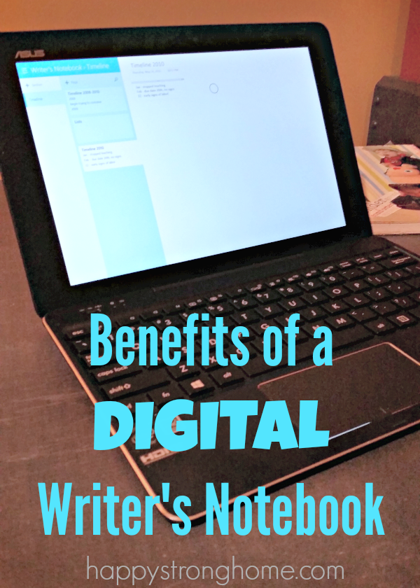 benefits of a digital writer's notebook