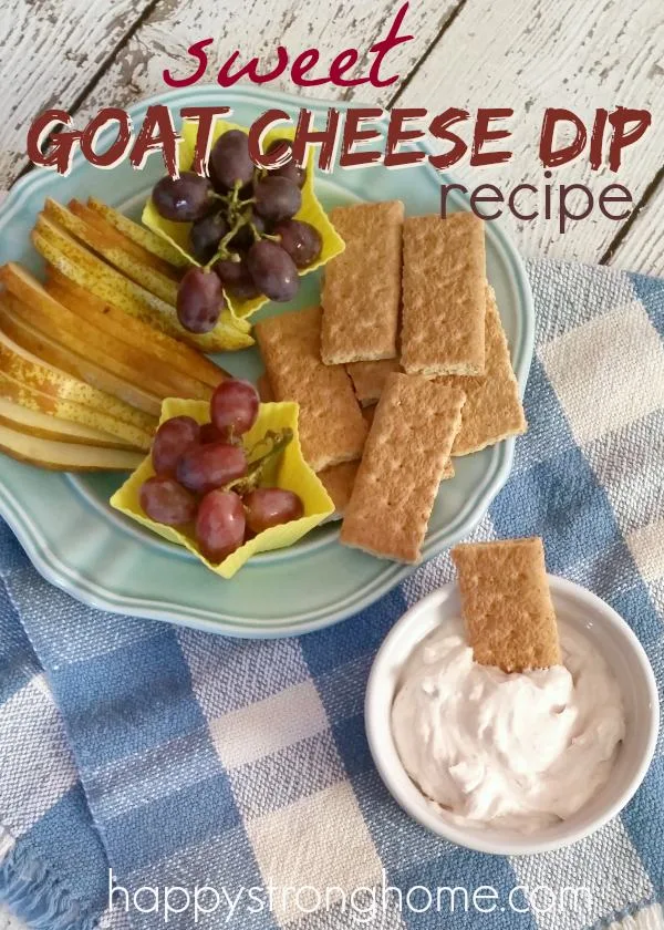 sweet goat cheese dip recipe