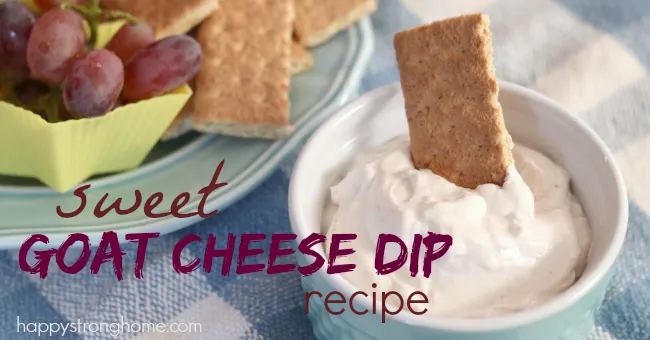 sweet goat cheese dip recipe