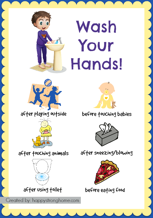 Kids Hand Washing Chart