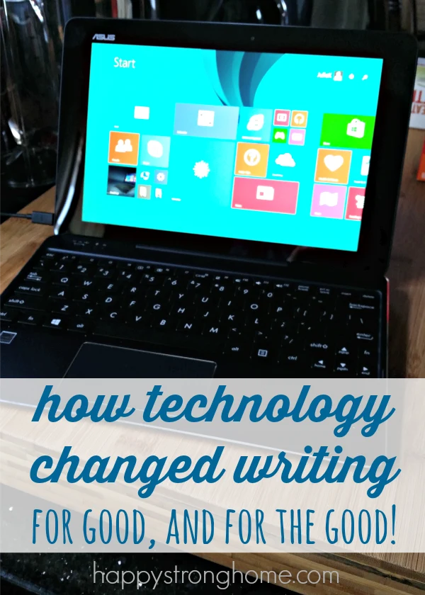 how technology changed writing