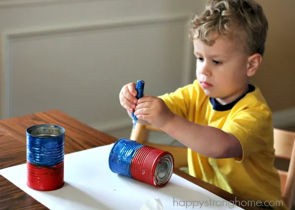 Patriotic Tin Can Planter Craft