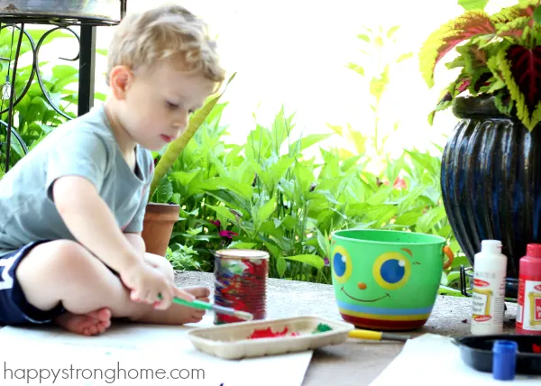 Patriotic Tin Can Planter Craft