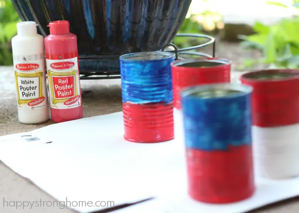 Patriotic Tin Can Planter Craft