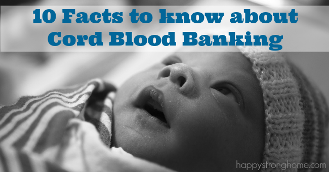 facts about cord blood banking