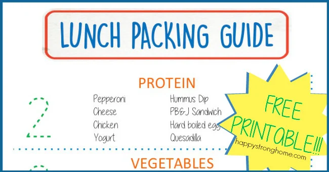 teach kids to pack their lunch