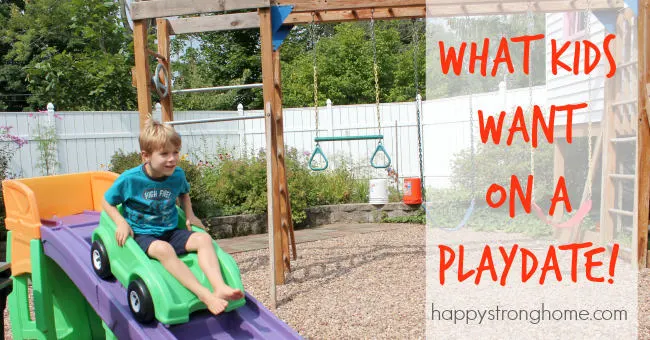 what kids want on a playdate