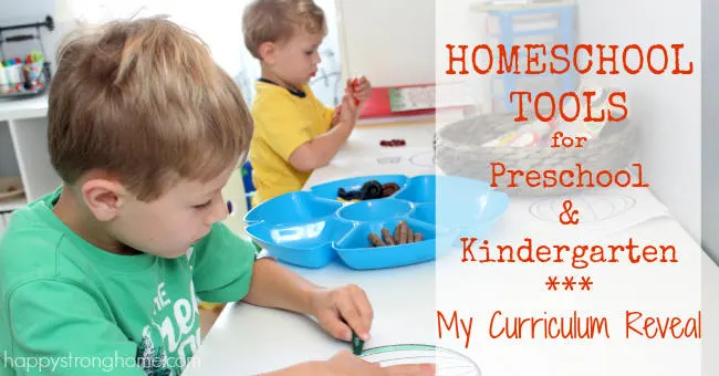 Homeschool Tools for Preschool