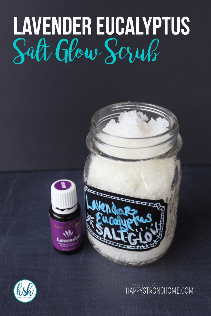 DIY Lavender Eucalyptus Salt Glow Scrub Recipe