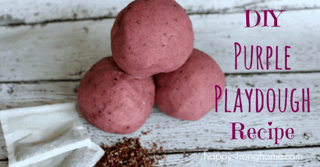 DIY Purple Playdough Recipe 